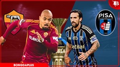 Nhận định bóng đá AS Roma vs Pisa, 01h45 ngày 11/4: Đạp đáy nuôi hy vọng Top 4